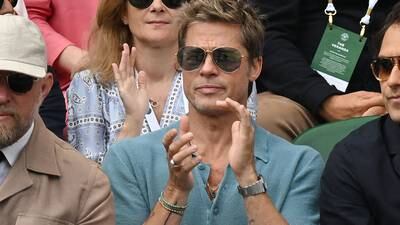 Brad Pitt en Wimbledon como “Benjamin Button”: se ve cada día más joven