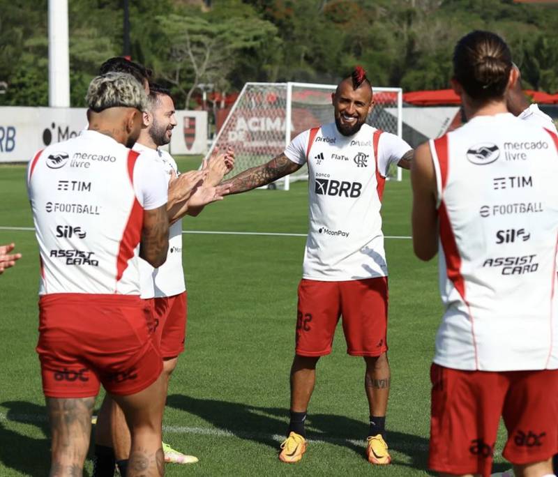 Arturo Vidal en sus últimos días en Flamengo. / Instagram @flamengo