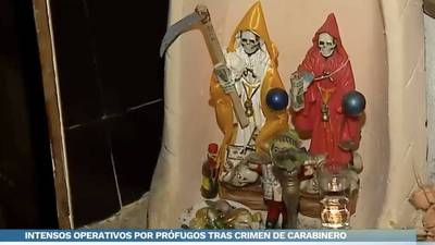Altar de la “Santa Muerte” fue encontrado en casa de detenidos por crimen de suboficial Palma