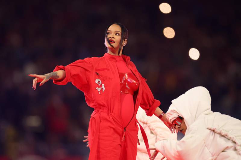 Rihanna se lució con un show donde presumió su segundo embarazo.  / Foto: Instagram