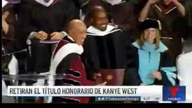 Retiran título honorífico al rapero Kanye West