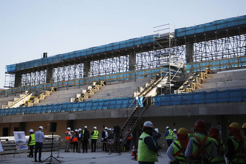 Obras del Centro de Entrenamiento de Deportes de Contacto que se emplaza en el Parque Estadio Nacional / Aton
