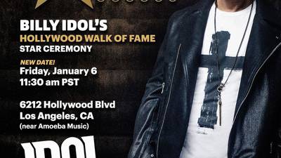 El Paseo de la Fama de Hollywood contará ahora con la presencia de Billy Idol