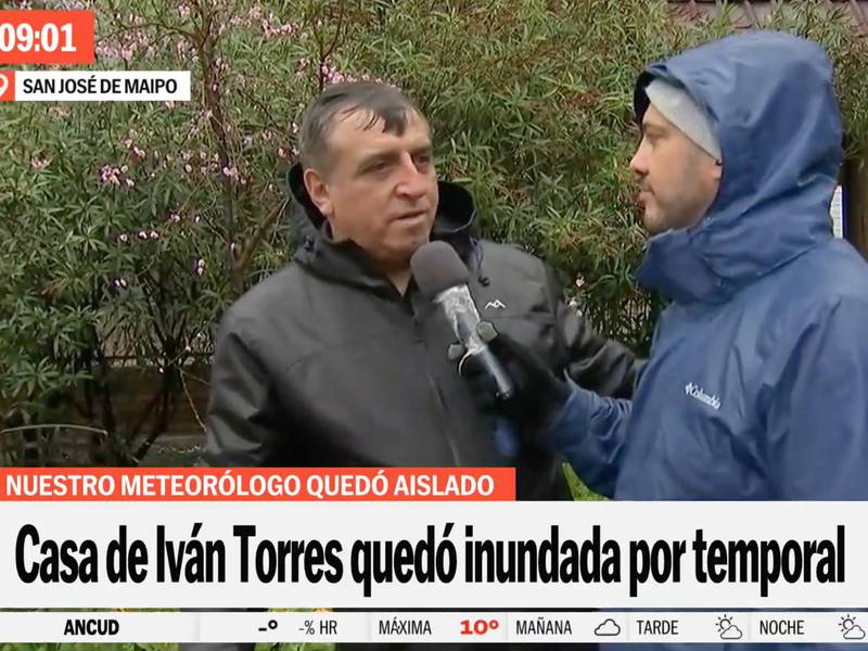 Iván Torres termina con su casa inundada en el Cajón del Maipo: “No hay forma de salir de aquí”