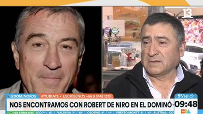 “¡Aquí está Robert de Niro!”: doble del famoso actor vende completos en pleno centro de Santiago