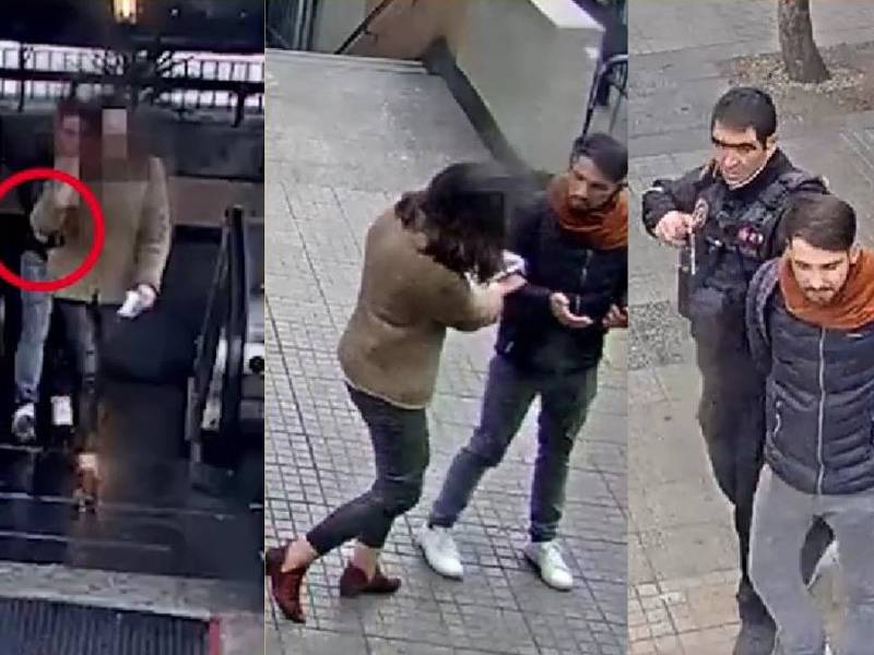 Temeraria mujer encaró a ladrón que le robó su celular a la salida del Metro