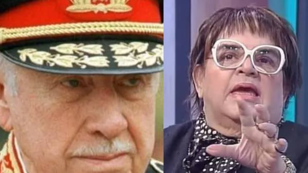 Augusto Pinochet y Gonzalo Cáceres / Captura TV