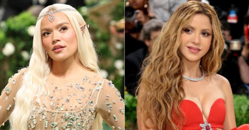 Karol G y Shakira en la Met Gala 2024