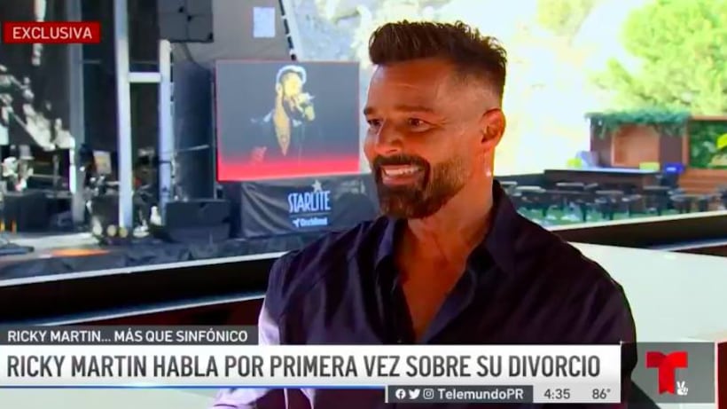Ricky Martin habla por primera vez de su divorcio / Captura de pantalla 