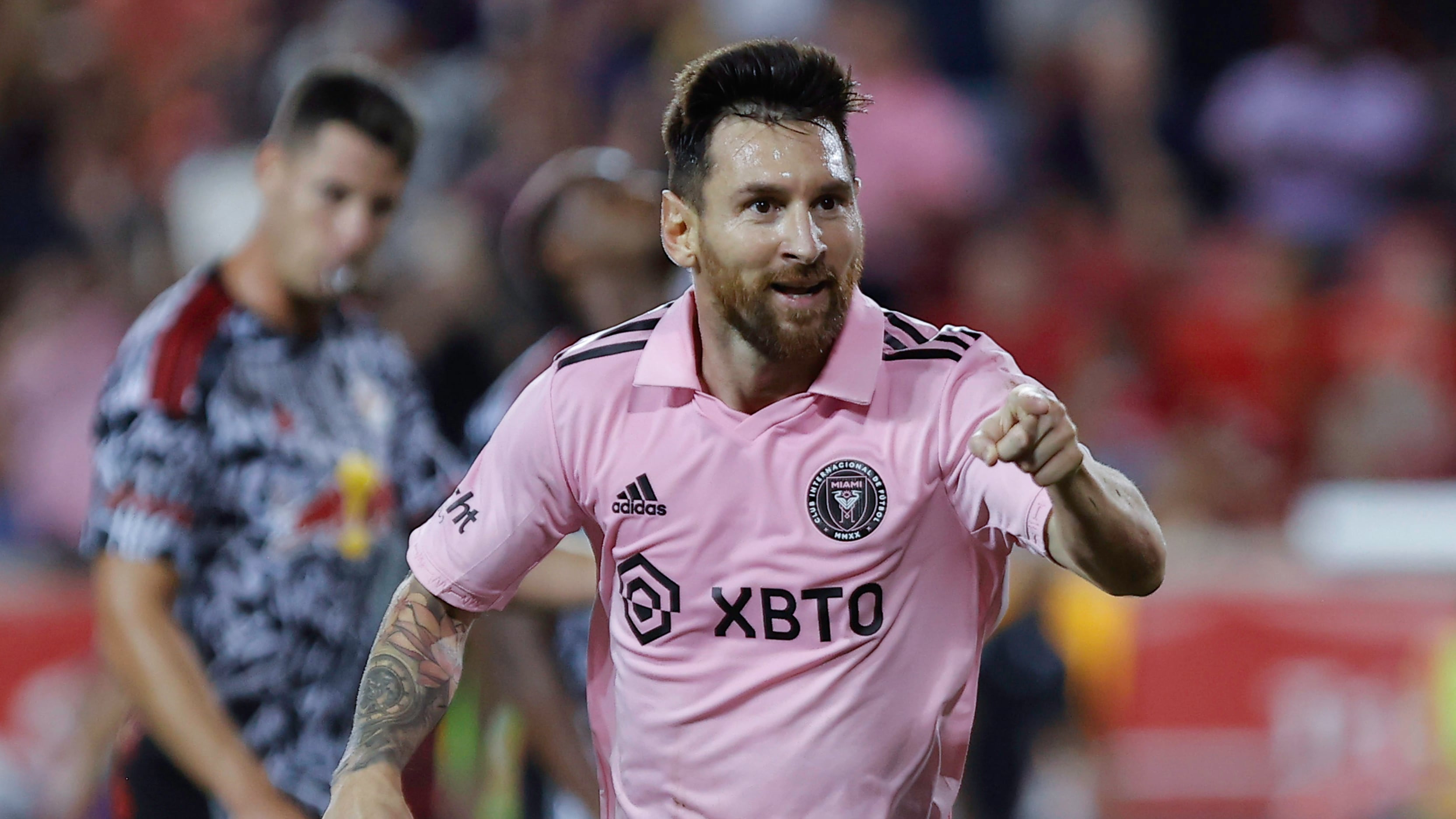 Messi anotó el 2-0 del Inter Miami sobre el New York Red Bulls. / Kena Betancur/ AFP