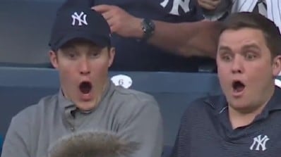 Esta cara de los hinchas se convirtió en viral. / @MLB