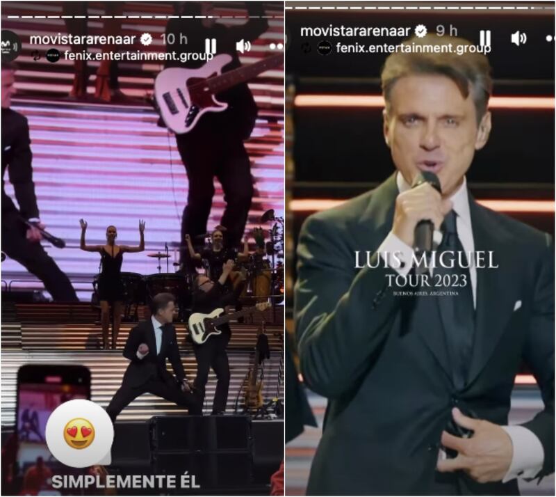 Luis Miguel en Argentina / Instagram Movistar Arena Argentina