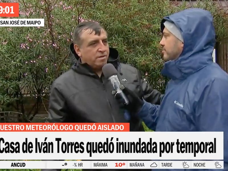 Iván Torres termina con su casa inundada en el Cajón del Maipo: “No hay forma de salir de aquí”