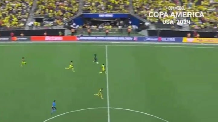 Pantallazo de partido Copa América 2024.