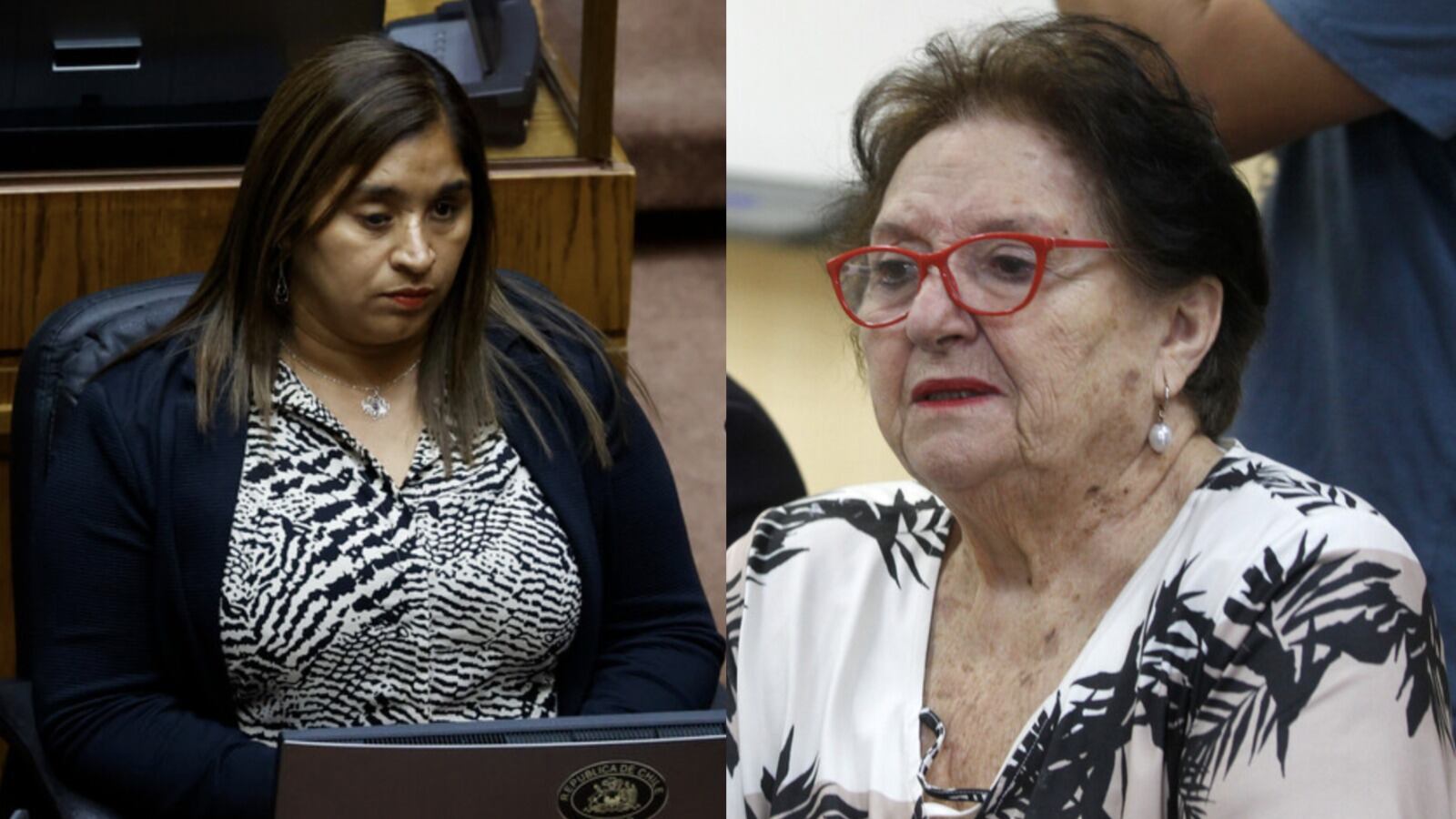 La senadora Fabiola Campillai y la diputada María Luisa Cordero. / Aton