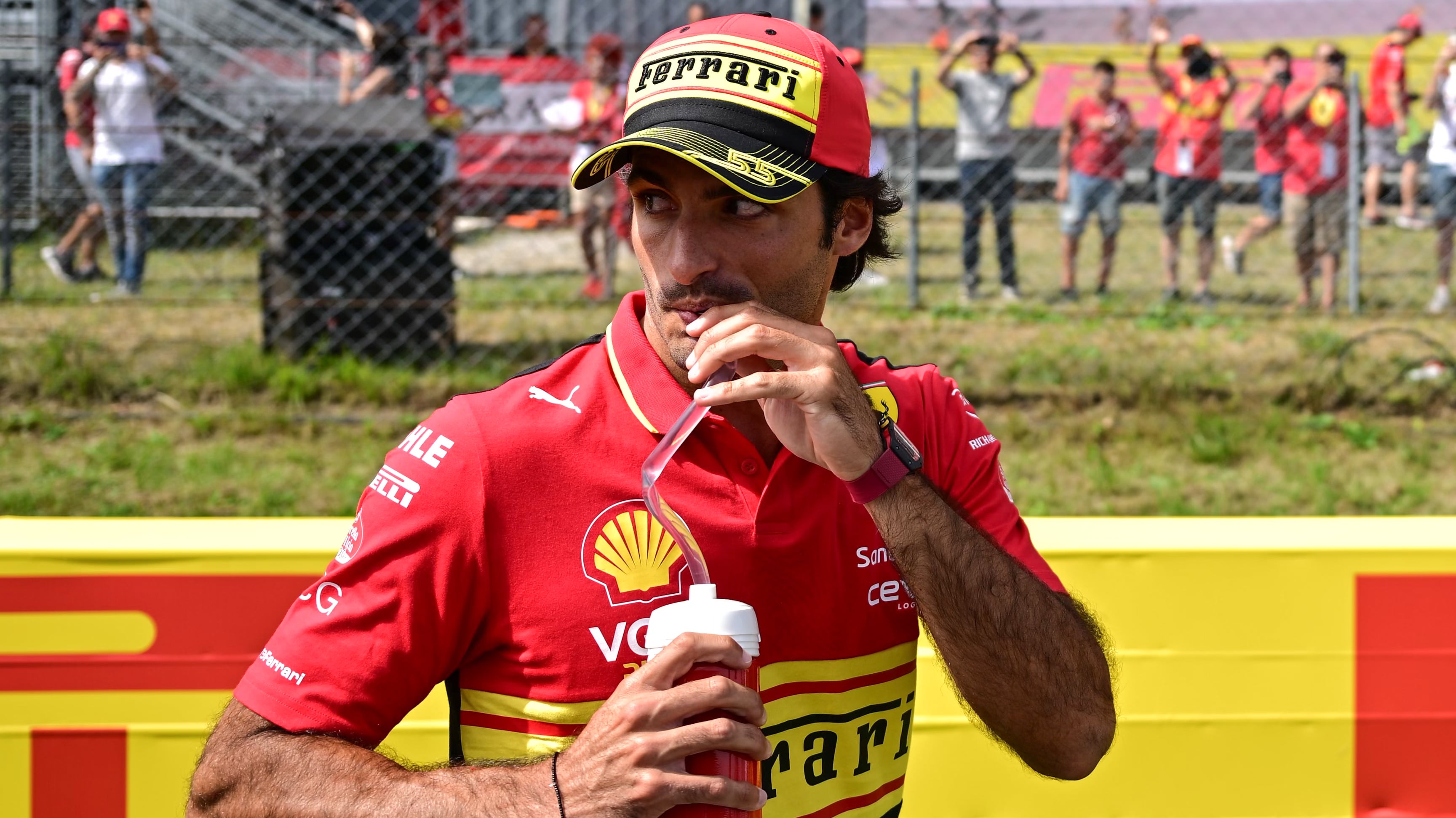 Carlos Sainz, piloto de Ferrari. / AFP