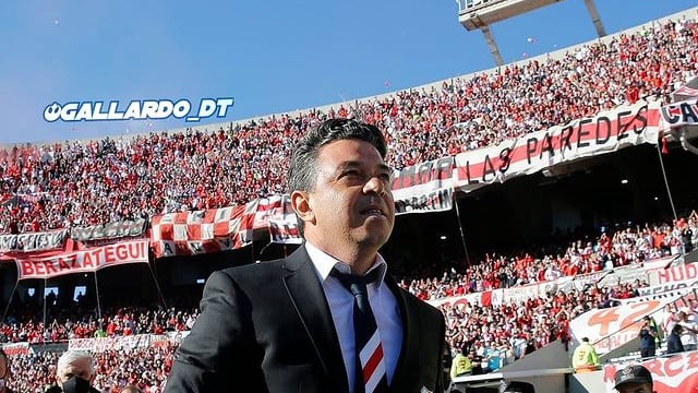 Gallardo estuvo en River Plate hasta octubre de 2022. / instagram @gallardo_dt