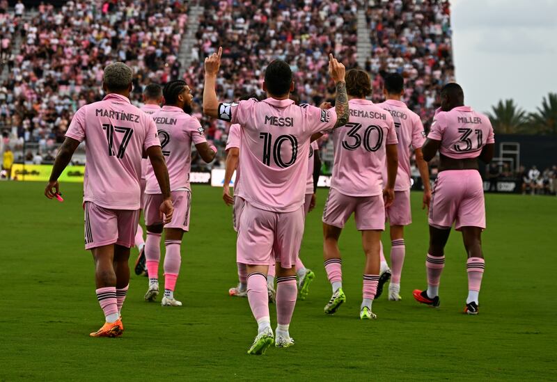 Messi ya lleva 3 goles en 2 partidos con Miami. / Chandan Khanna/AFP