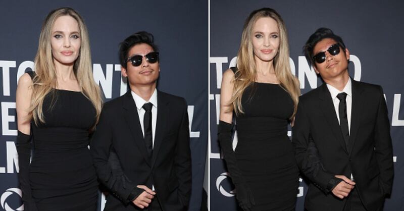 Angelina Jolie reaparece junto a su hijo Pax pero este detalle en su rostro se llevó las miradas