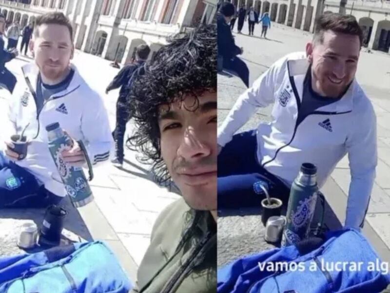 Messi y Maradona toman mate juntos en Mar del Plata: las redes explotan