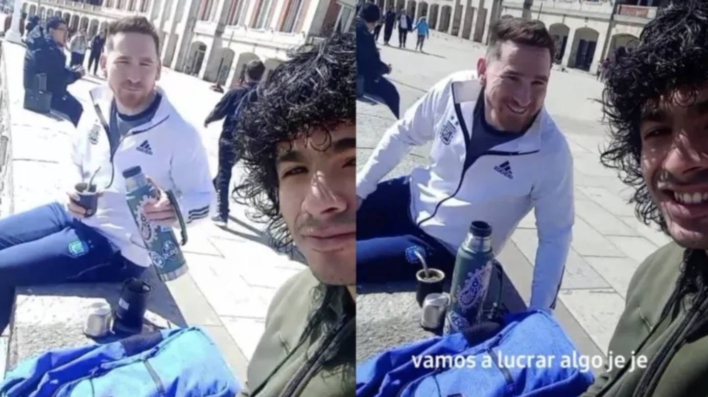 Maradona y Messi / TikTok