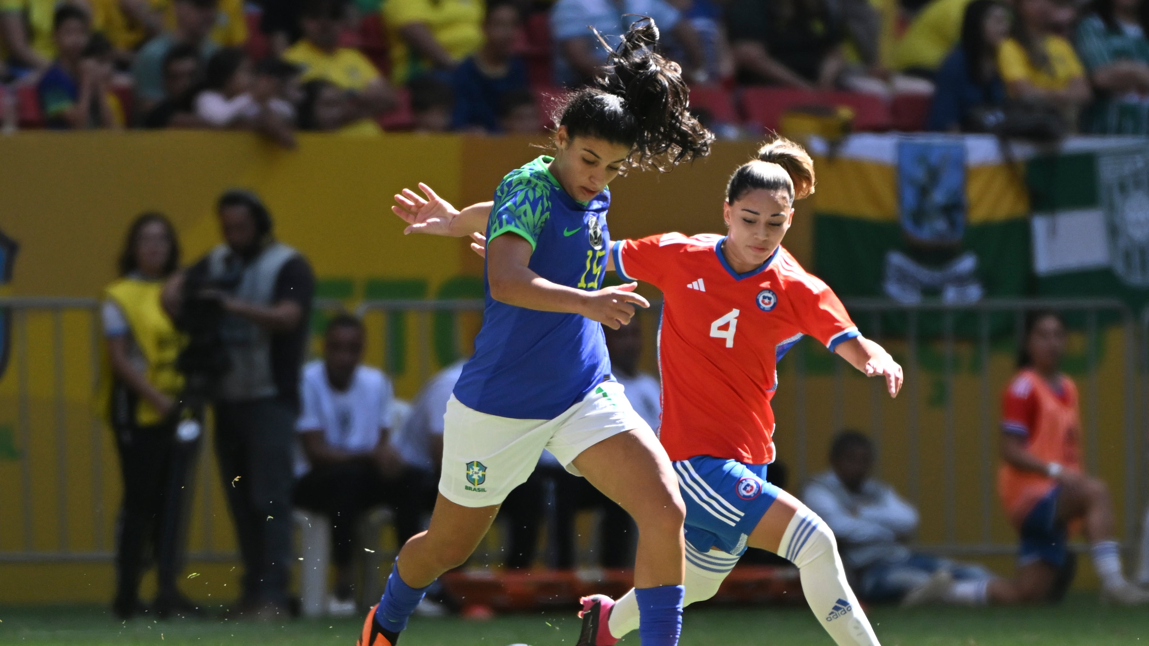 Selección femenina de Brasil vs Selección femenina de Chile / AFP