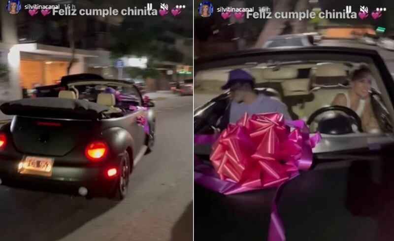 El auto que Rusherking le regaló a la 'China' Suárez. / Instagram